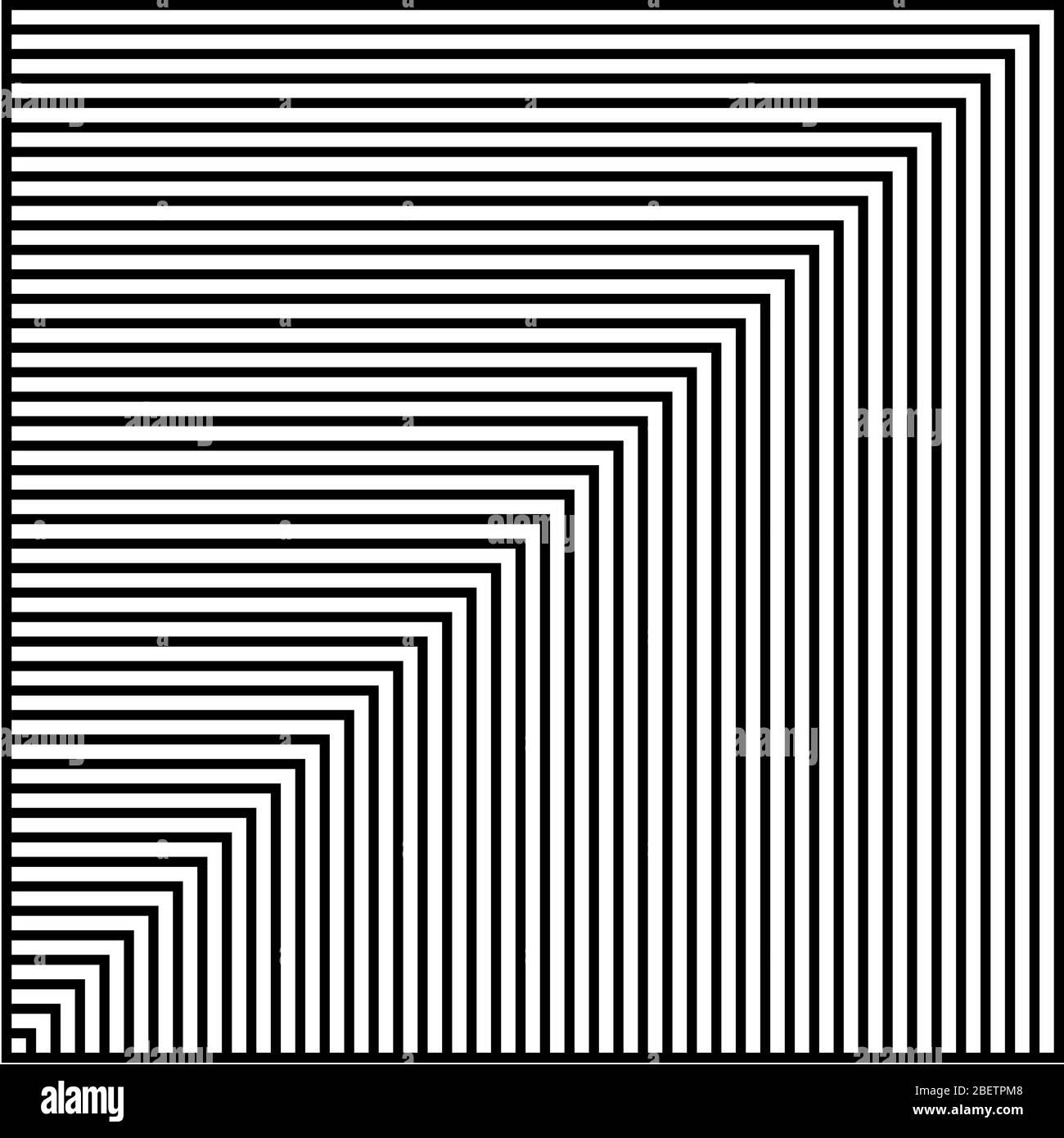 Black and white lines abstract graphic optical art Stock Vector Image ...