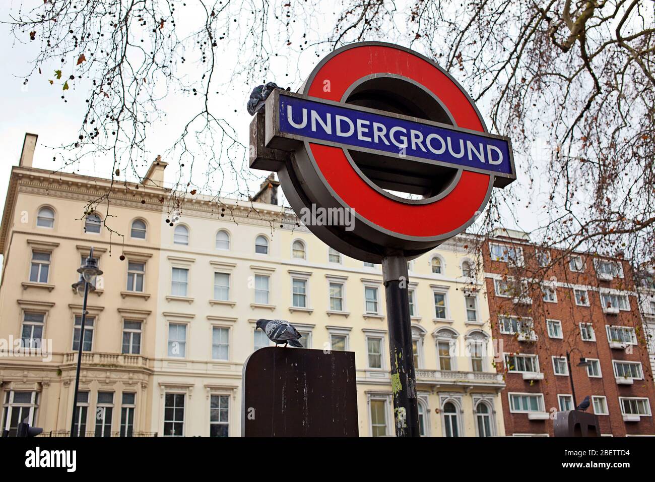 Underground Sign, South Kensington, London Stock Photo