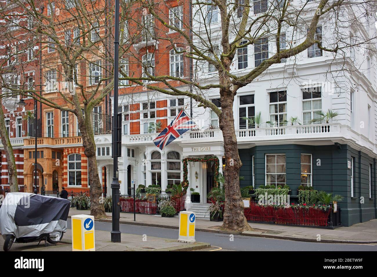 Apartments and embassies in Kensington, London Stock Photo