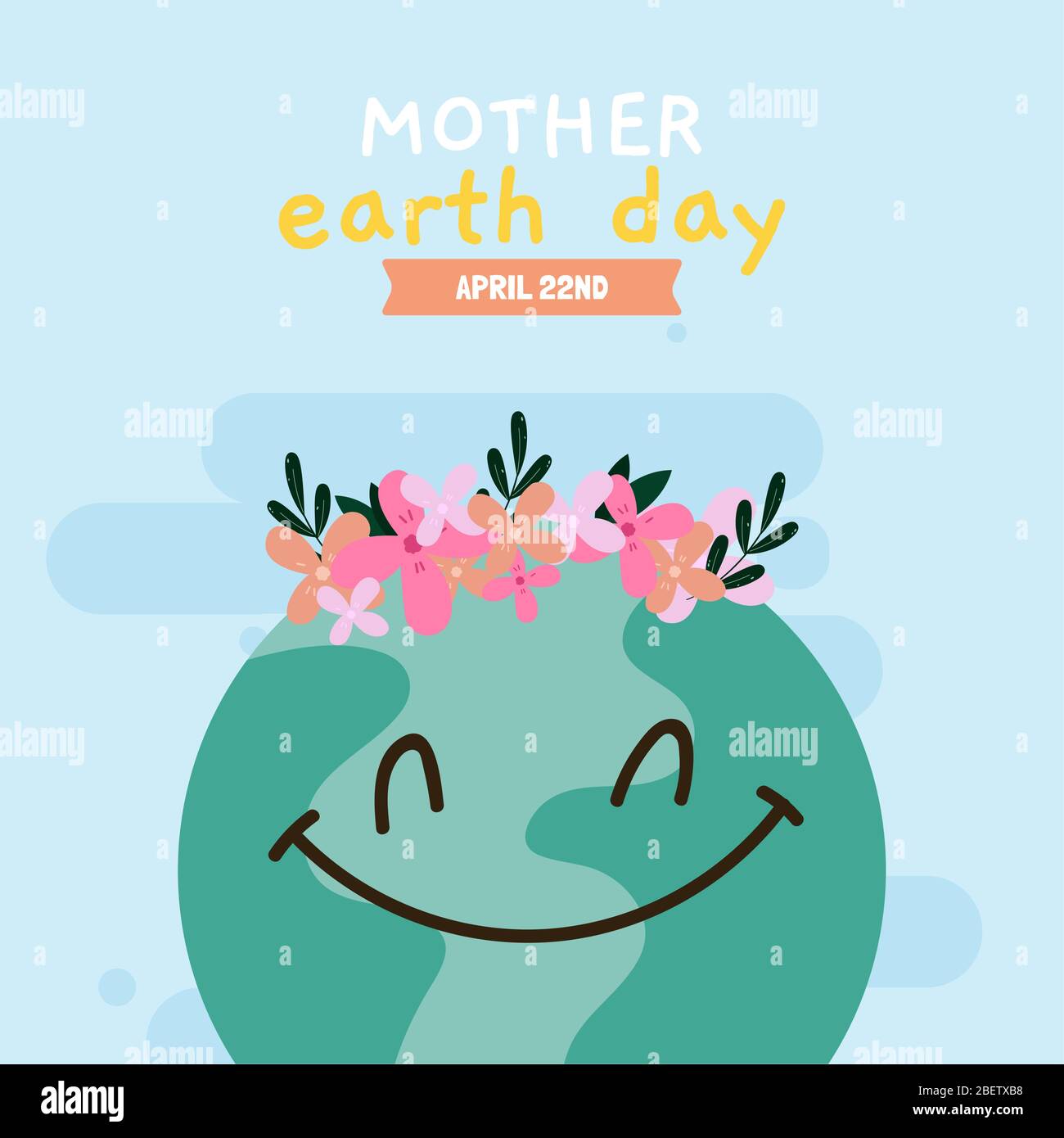 happy-mother-earth-day-card-stock-vector-image-art-alamy