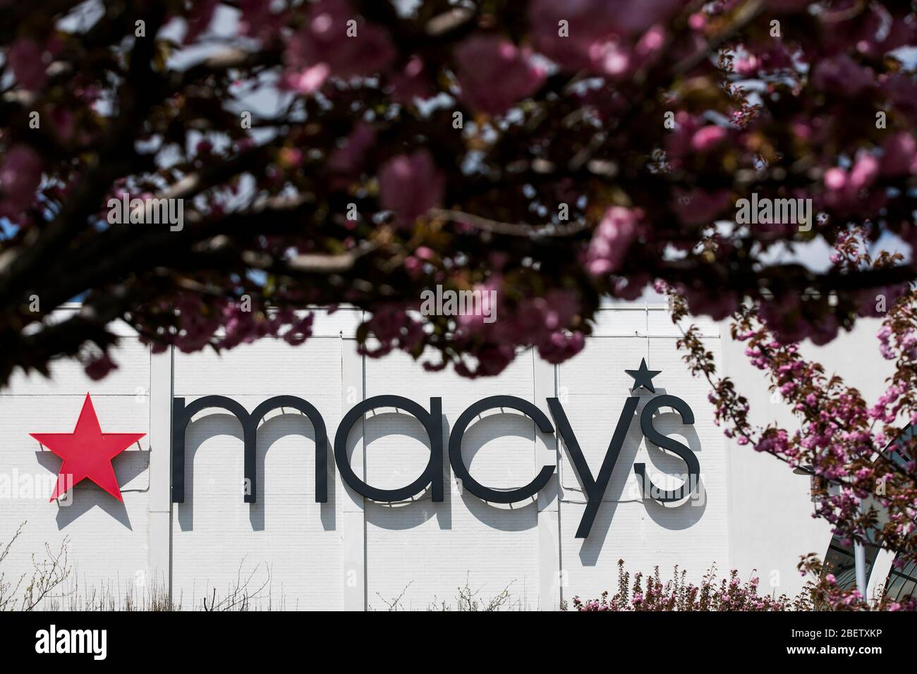 A Logo Sign Outside Of A Macy S Retail Store Location In Cherry