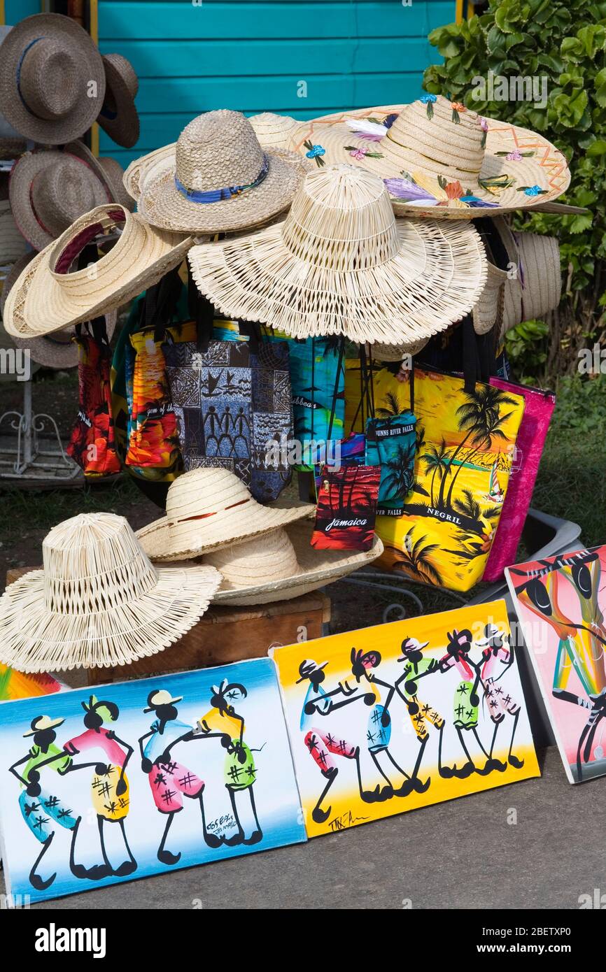 Craft Market, Montego Bay, Jamaica, Caribbean Stock Photo Alamy