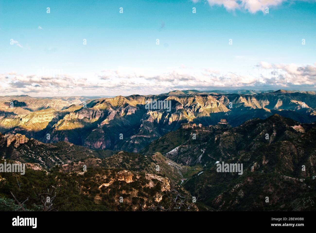 View from Hotel Mirador, Copper Canyon Stock Photo