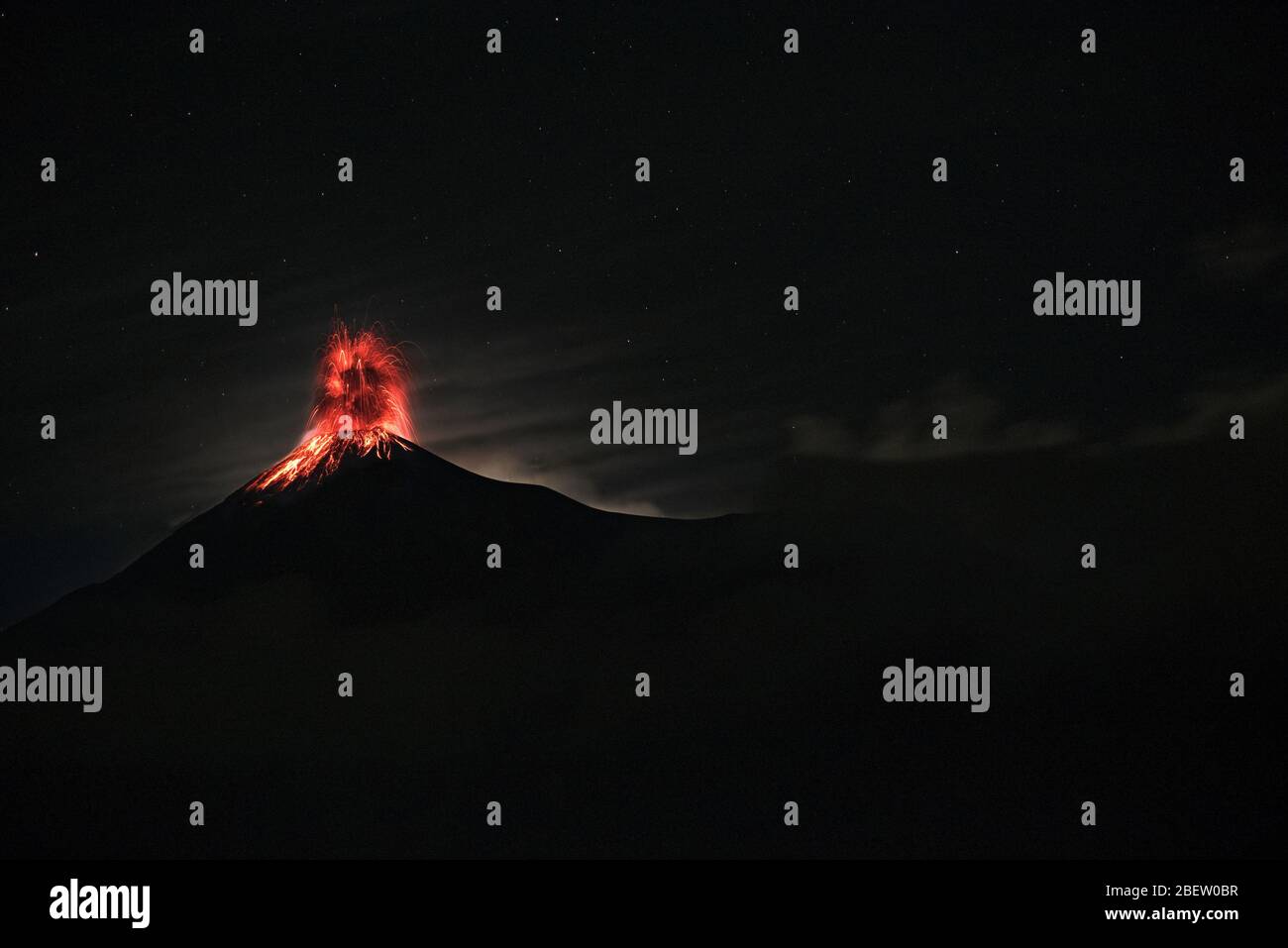 Fuego volcano, Guatemala Stock Photo