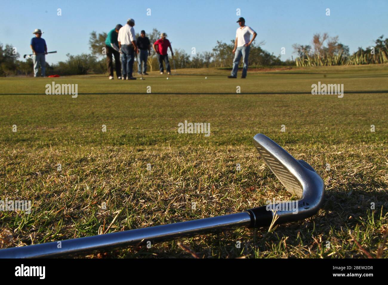 Club de Golf estilo desertico en el real de Catorce (Foto:LuisGutierrez/NortePhoto.com) Stock Photo