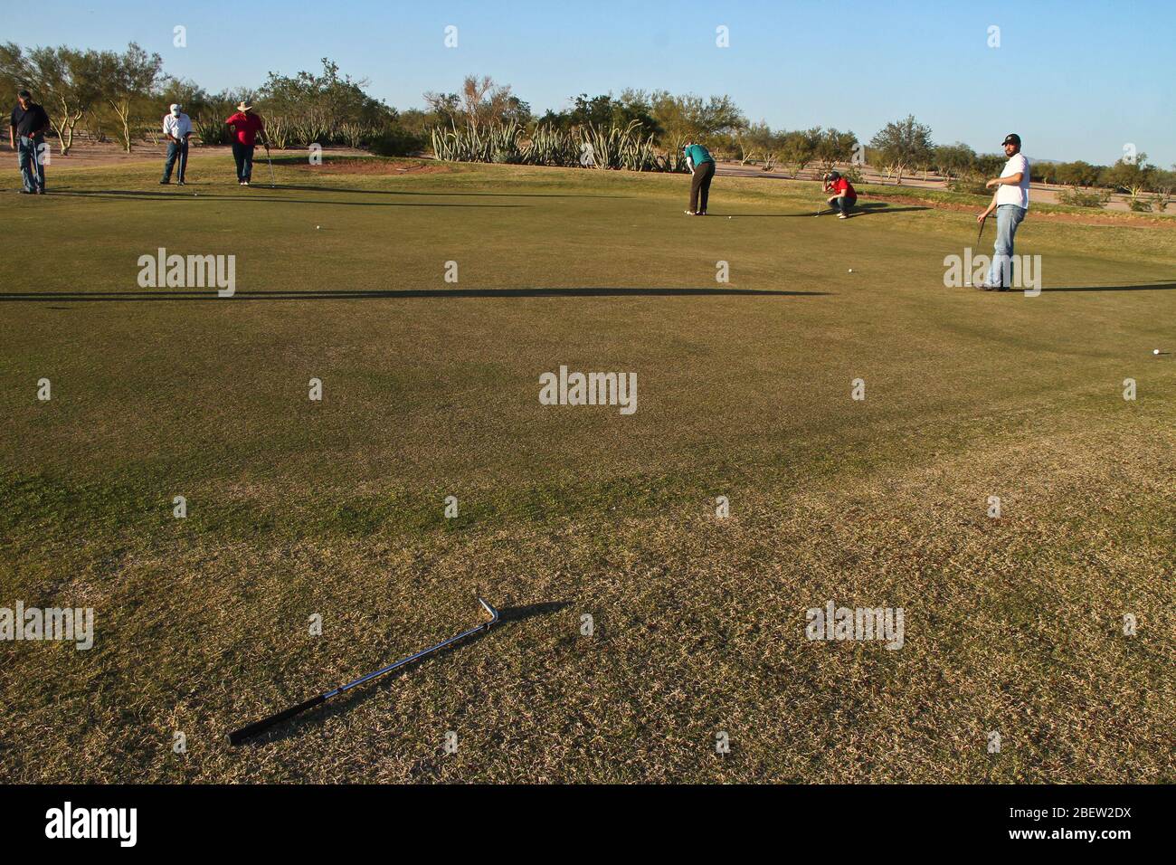 Club de Golf estilo desertico en el real de Catorce (Foto:LuisGutierrez/NortePhoto.com) Stock Photo