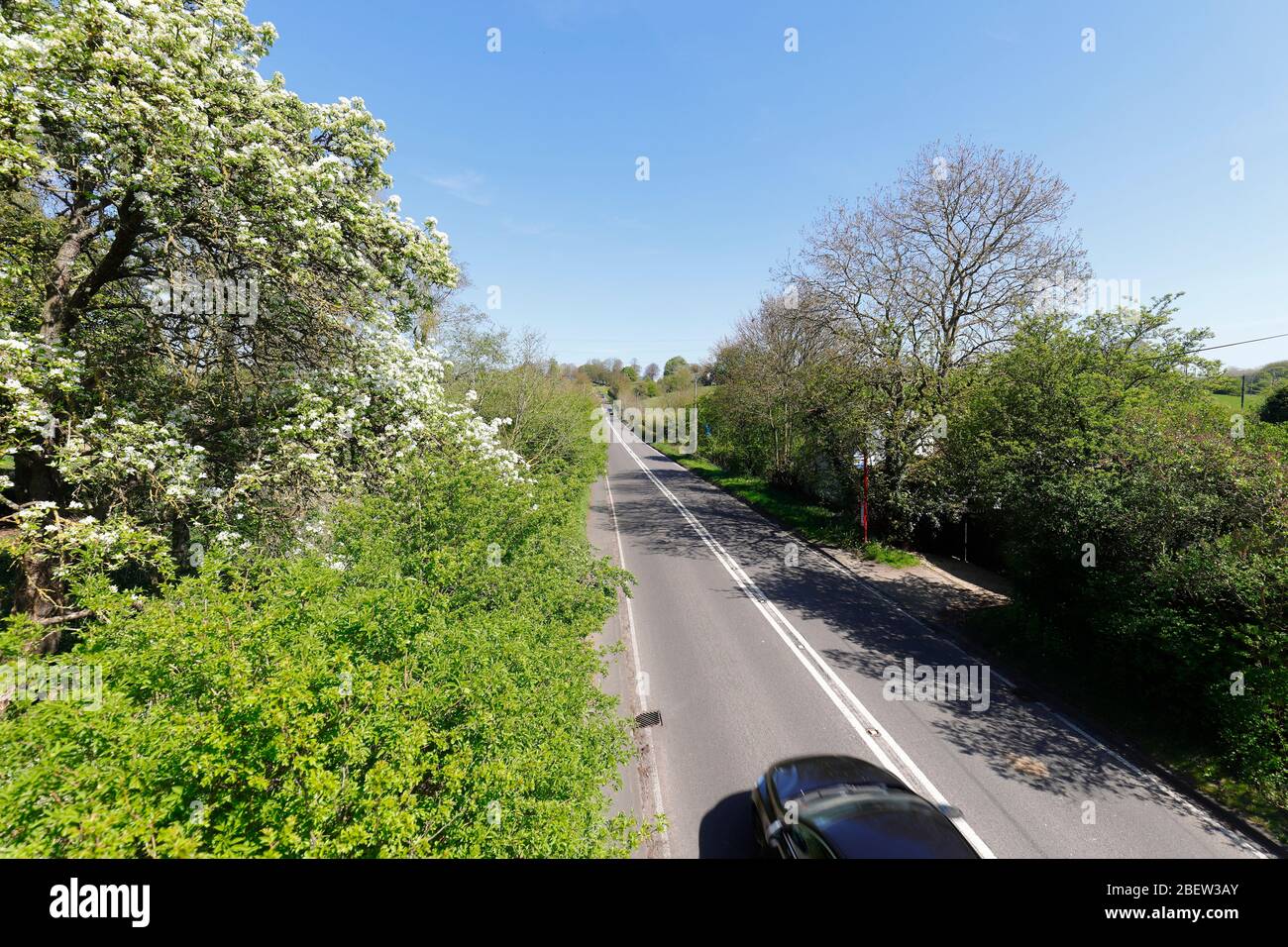 An accident black spot on Wakefiel Road in Swillington,Leeds. The speed