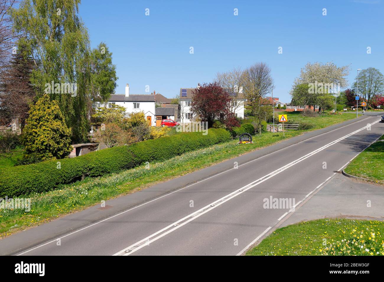 Wakefield Road where it meets Swillington Lane in Swillington,Leeds