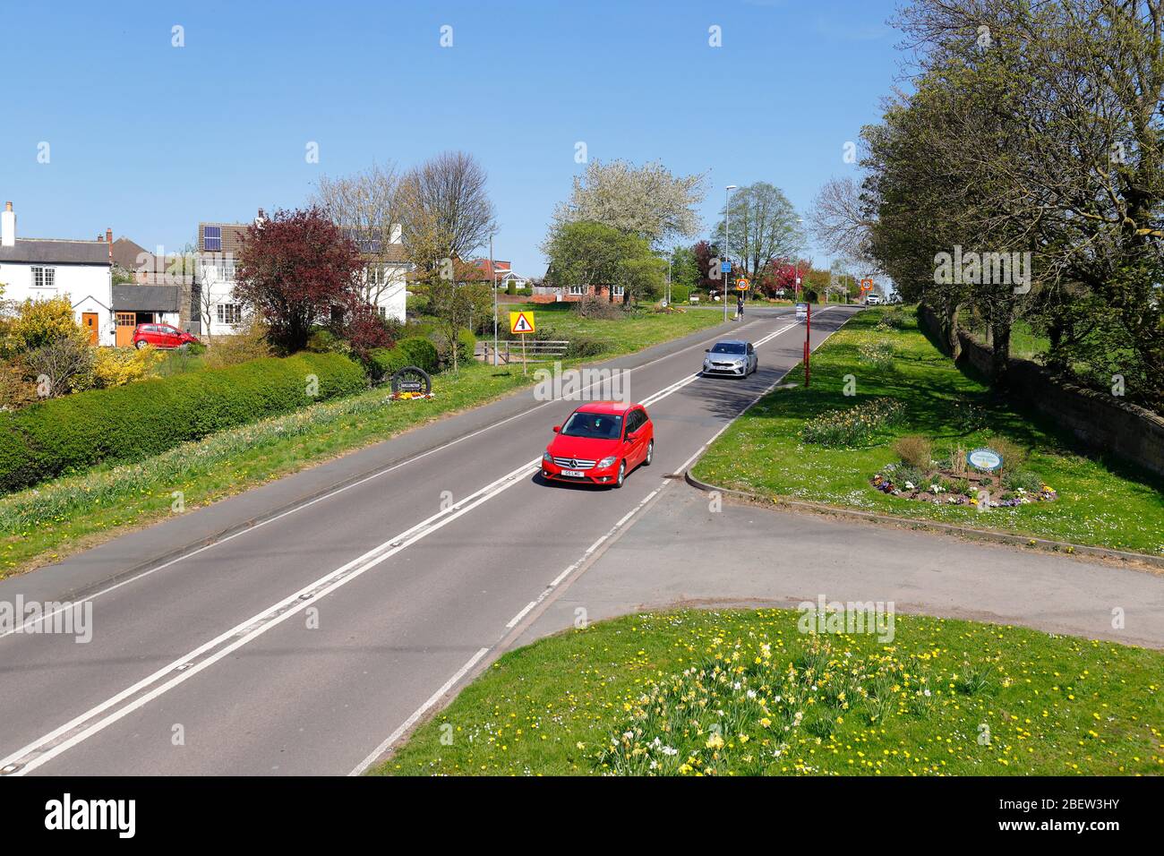 Wakefield Road where it meets Swillington Lane in Swillington,Leeds
