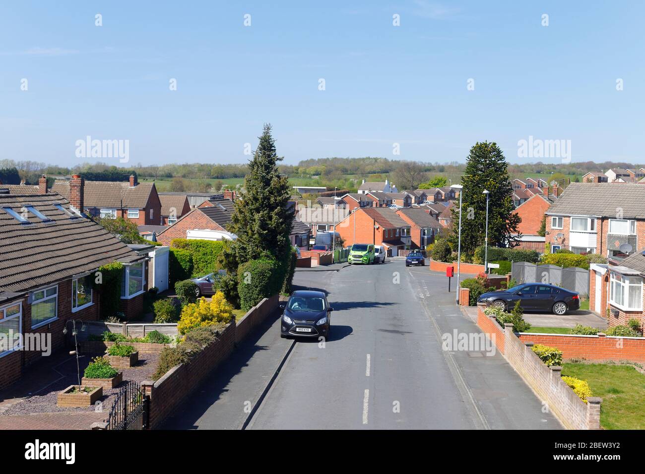 Hill Crest in Swillington,Leeds. Woodland Avenue is to the left
