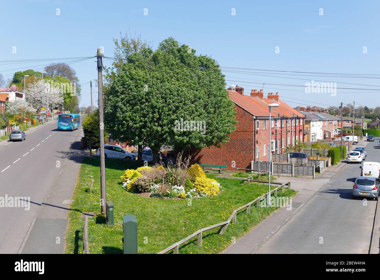 Wakefield Road & St Marys Avenue in Swillington,Leeds Stock Photo Alamy
