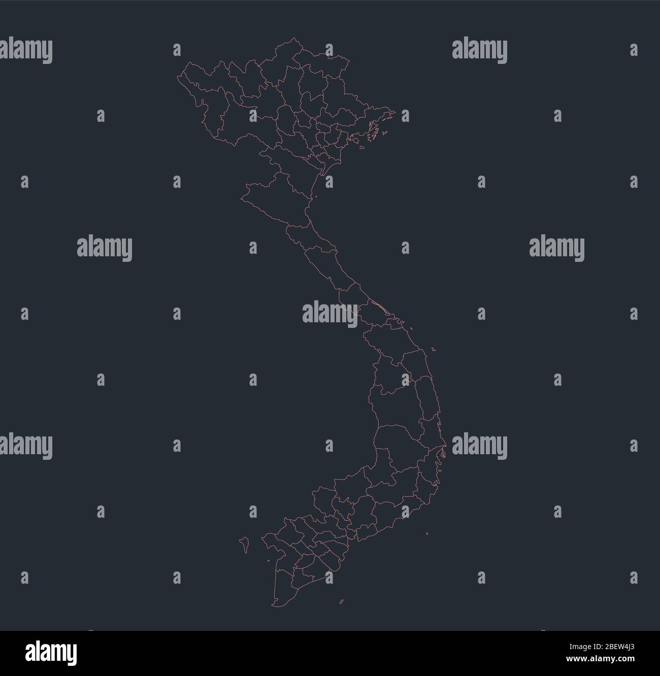 Vietnam Map Outline Flat Design Blank Stock Photo Alamy Vietnam Map Outline Flat Design Blank 2BEW4J3 
