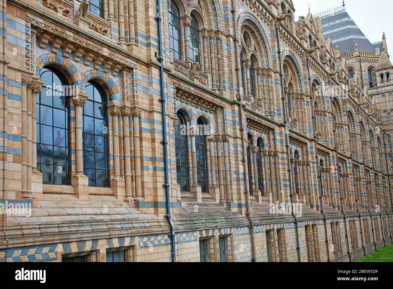 The beautiful exterior of the Natural History Museum, London Stock Photo