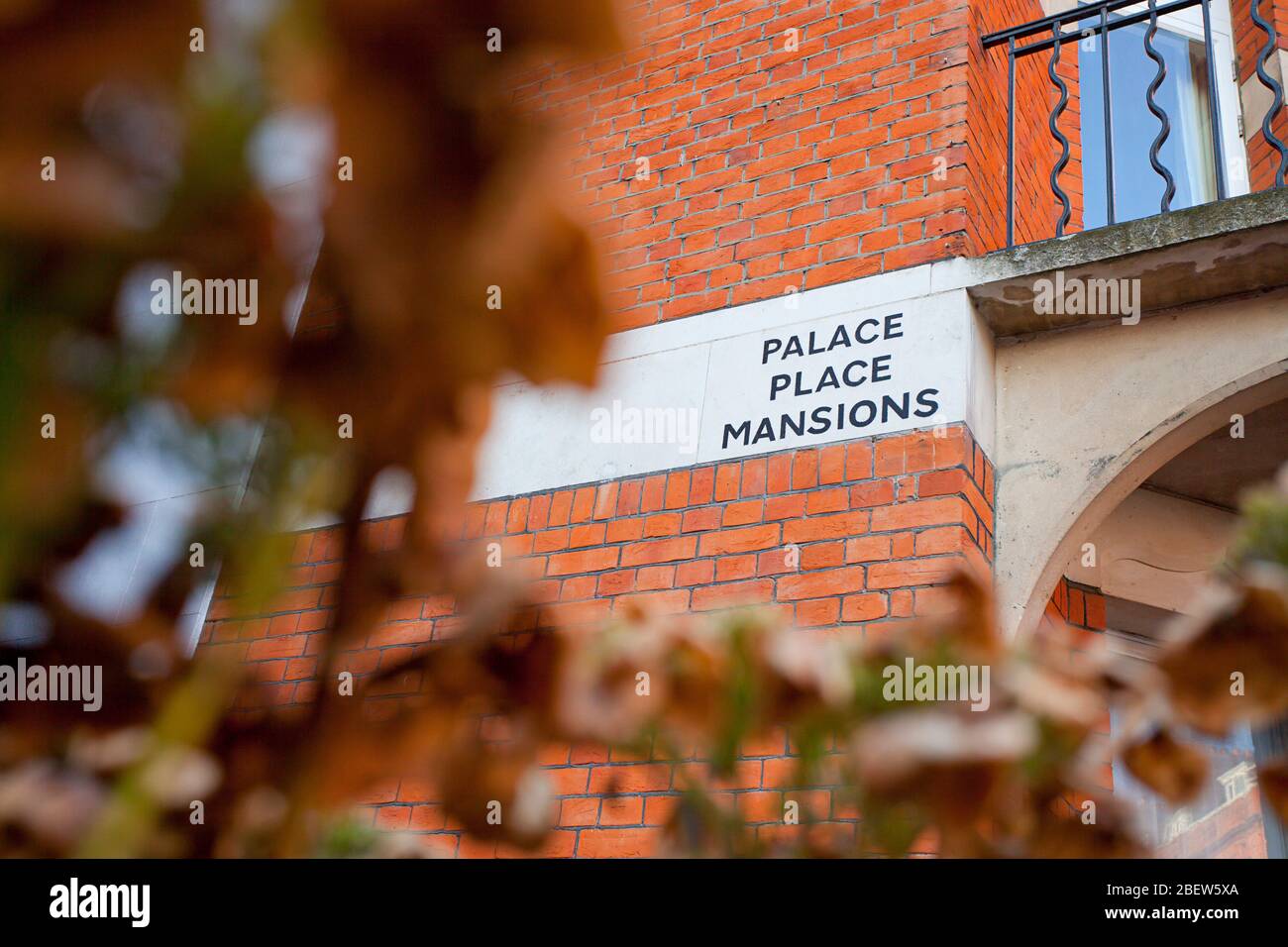 Palace Place Mansions, Kensington, UK Stock Photo