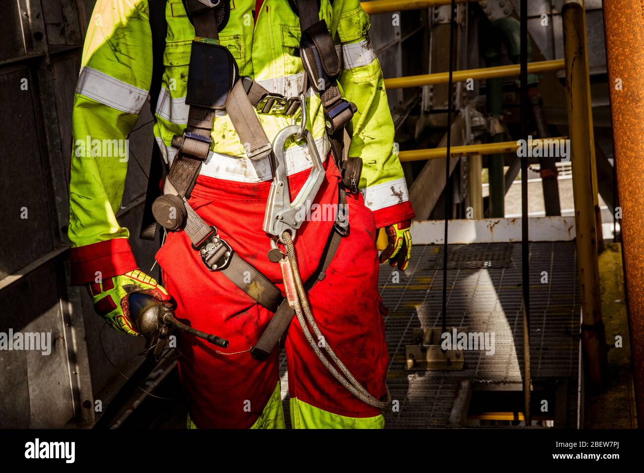 STAVANGER NORWAY OIL RIG WORKER Stock Photo