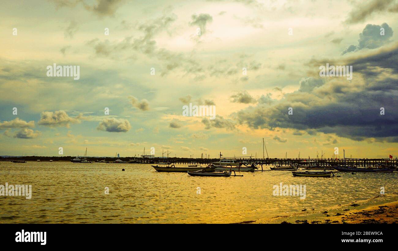 View of a small boat on the beach Stock Photo - Alamy