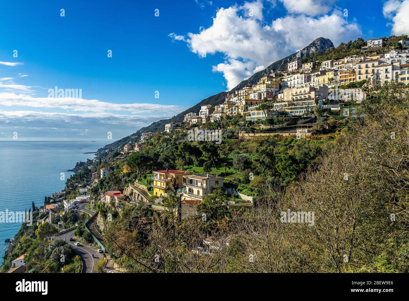 The small town of Raito on the spectacular Amalfi Coast, Campania, Italy Stock Photo