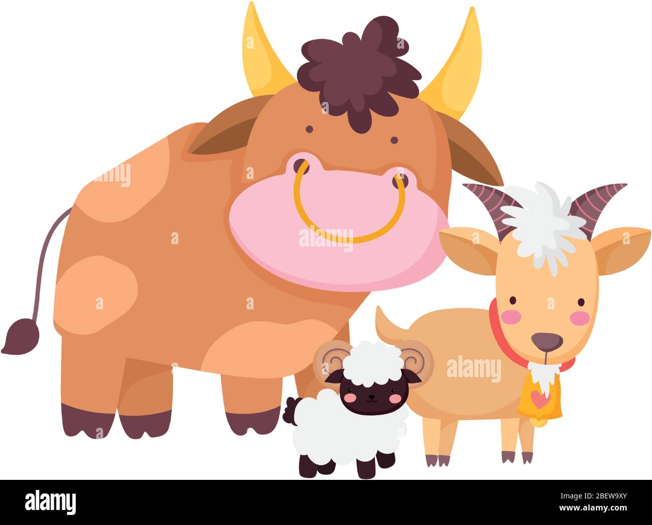 farm animals bull ram goat sheep cartoon isolated icon on white background vector illustration Stock Vector Image & Art - Alamy farm animals bull ram goat sheep cartoon isolated icon on white background vector illustration Stock Vector Image & Art - Alamy