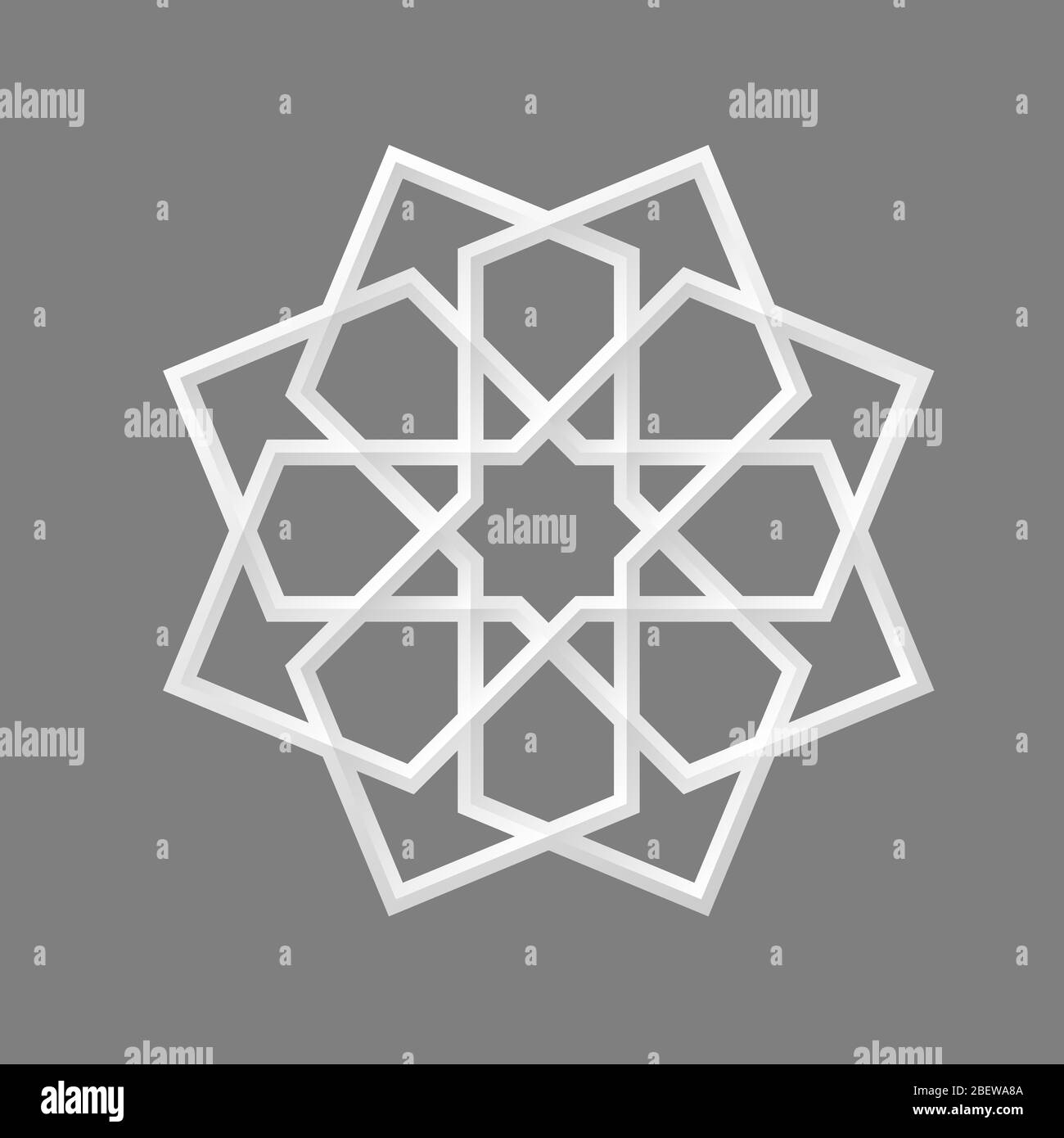Geometric Islamic Ornament Star Stock Vector
