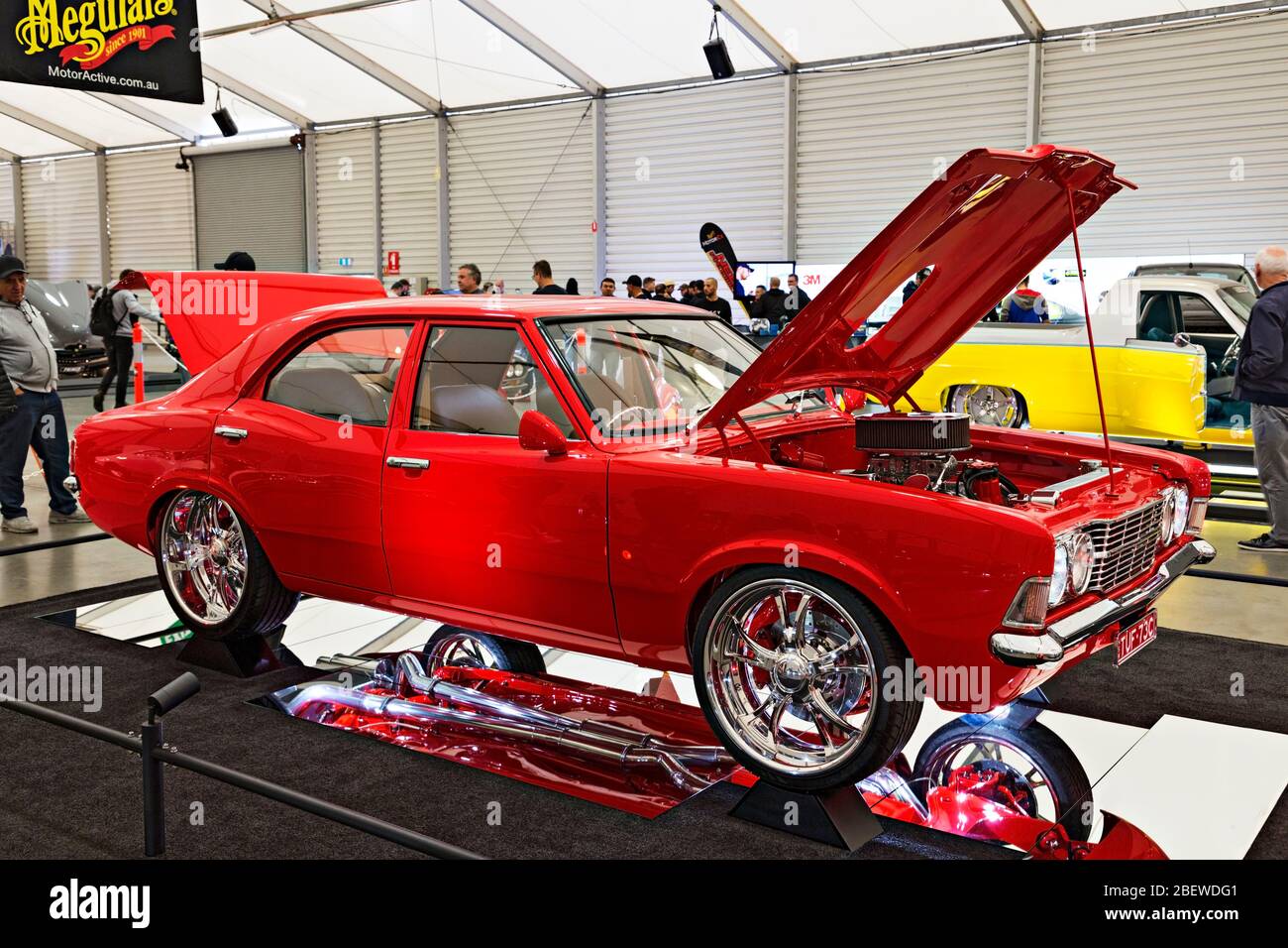Automobiles / Australian made 1973 Ford TC Cortina Sedan displayed at a