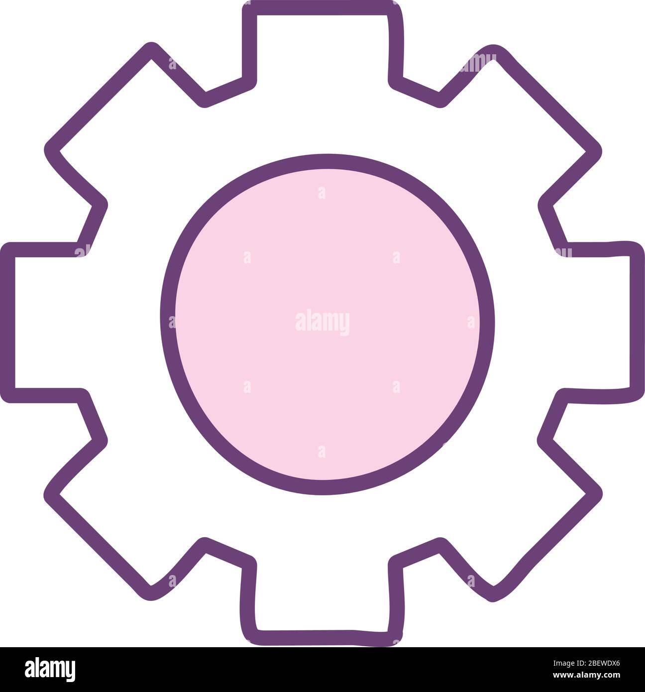 Gear line style icon vector design Stock Vector Image & Art - Alamy