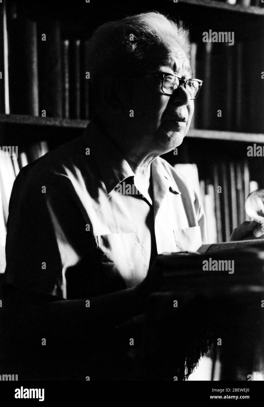 Archaeologist Jia Lanpo (1908-2001) prehistoric archeologist paleoanthropologist academician of the Chinese Academy of Sciences Stock Photo