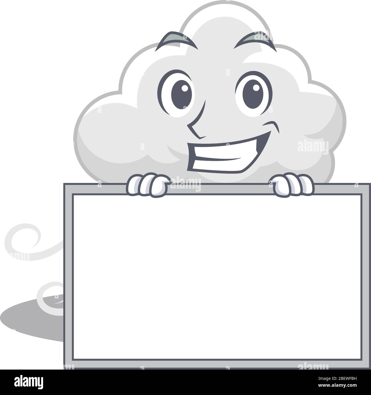 Windy cloud cartoon Cut Out Stock Images & Pictures - Alamy