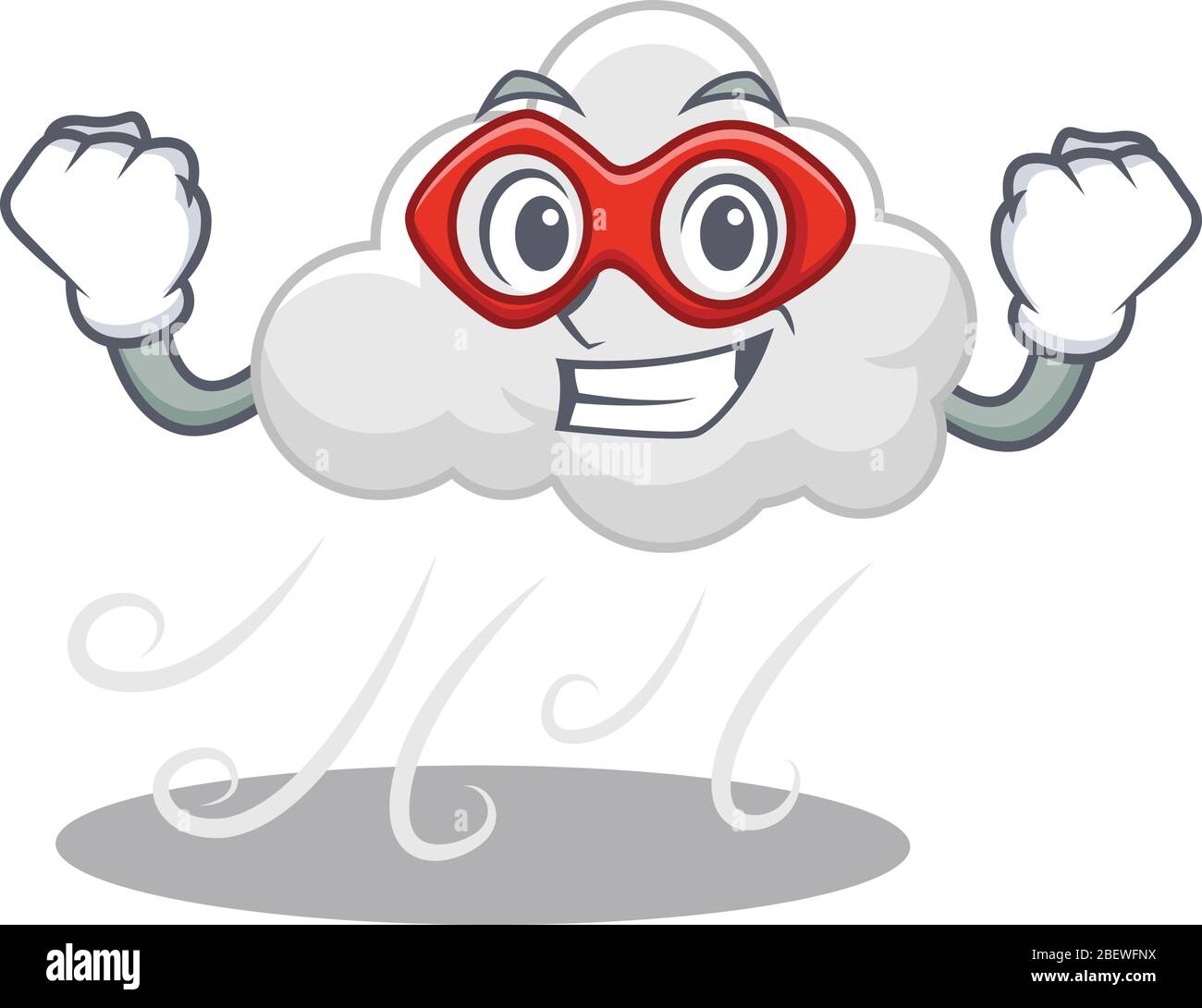A cartoon character of cloudy windy performed as a Super hero Stock Vector  Image & Art - Alamy