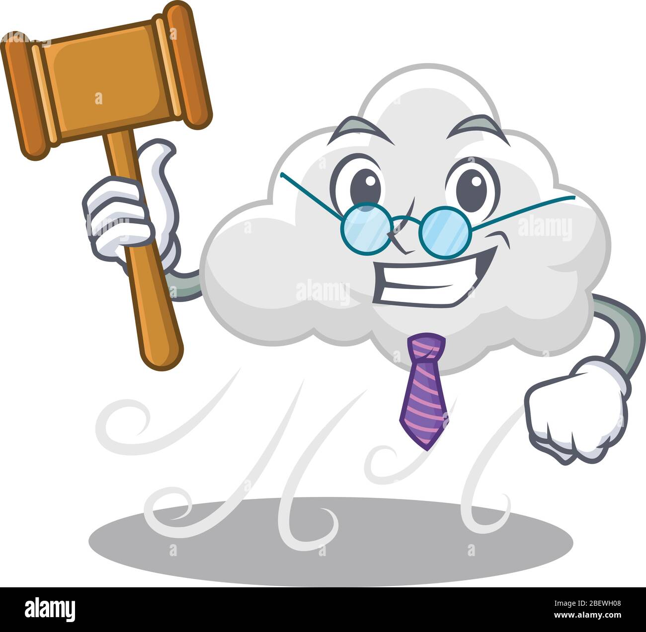 A humble judge of cloudy windy cartoon character design wearing glasses  Stock Vector Image & Art - Alamy