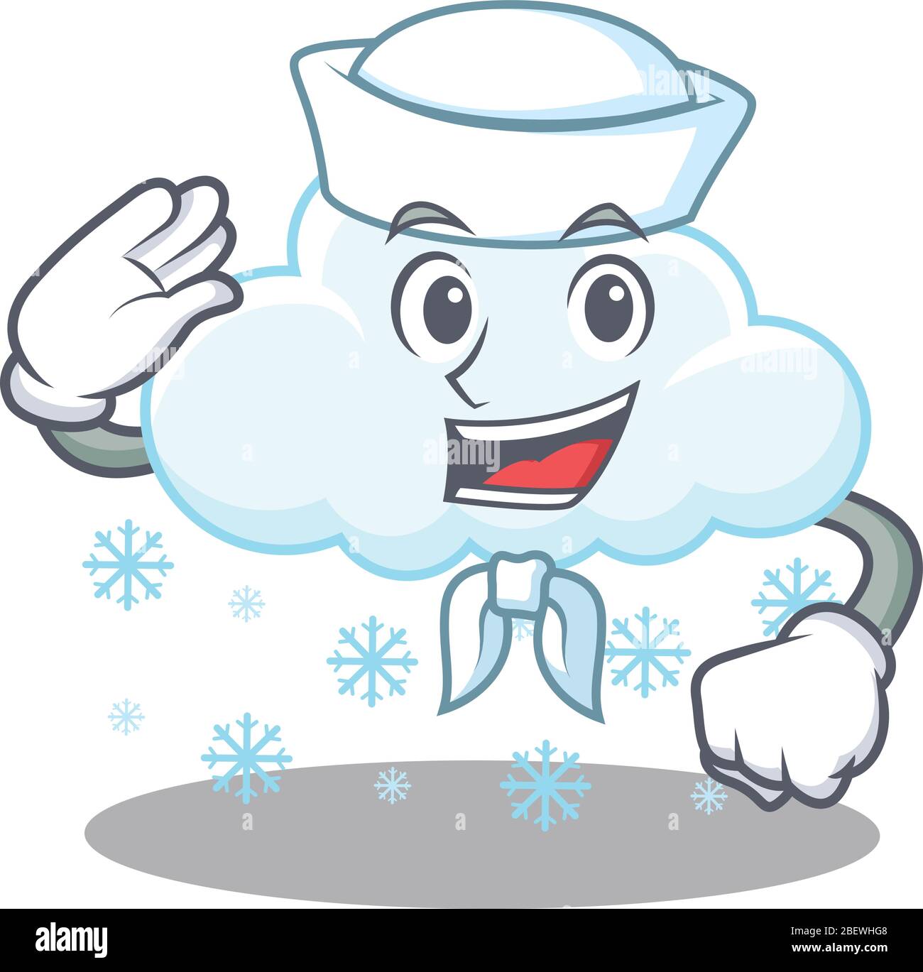 Sailor cartoon character of snowy cloud with white hat Stock Vector Image & Art - Alamy Sailor cartoon character of snowy cloud with white hat Stock Vector Image & Art - Alamy