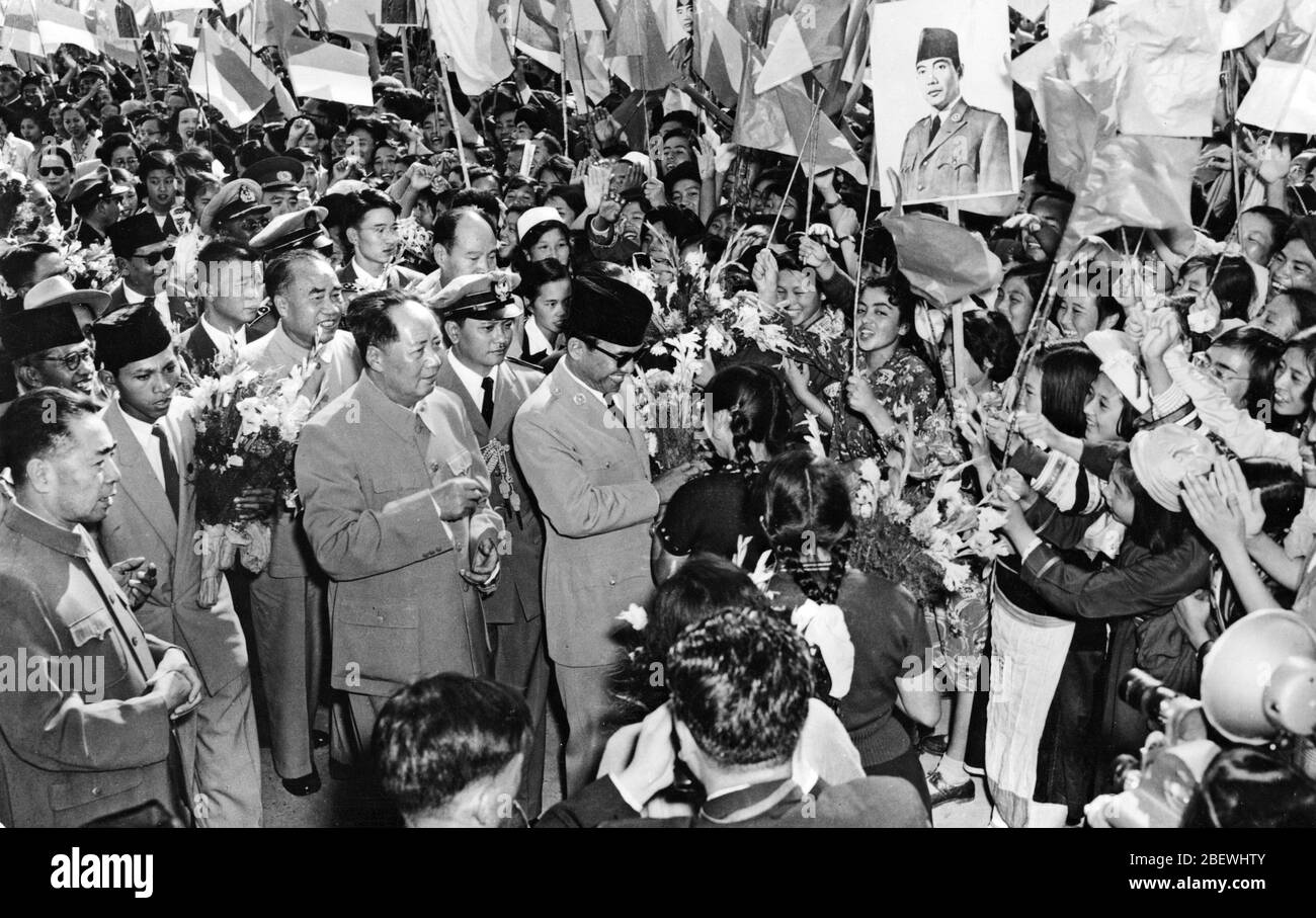 On September 30 1956 Indonesian President Sukarno visited China and was