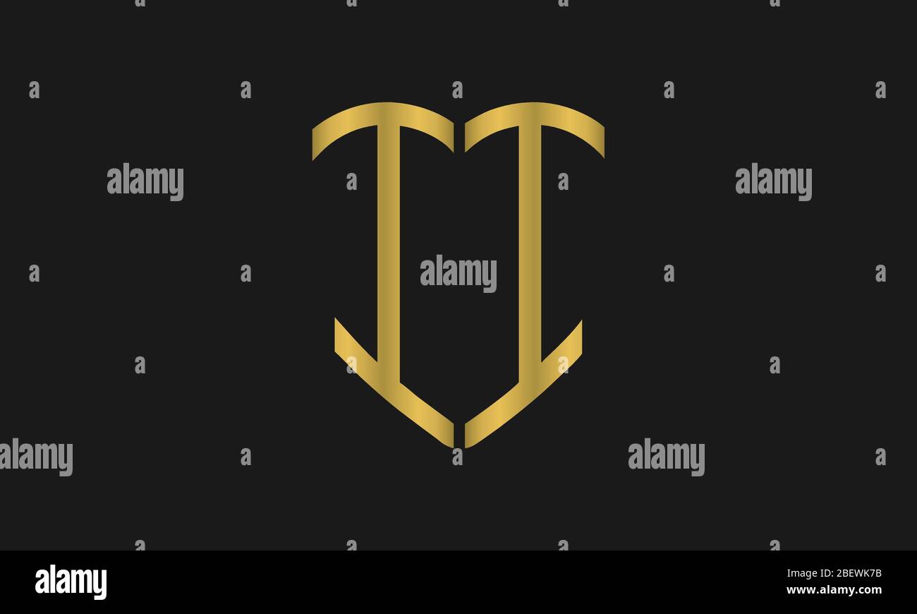 i, ii Letter Logo Design with Creative Modern Trendy Typography and monogram logo. Stock Vector