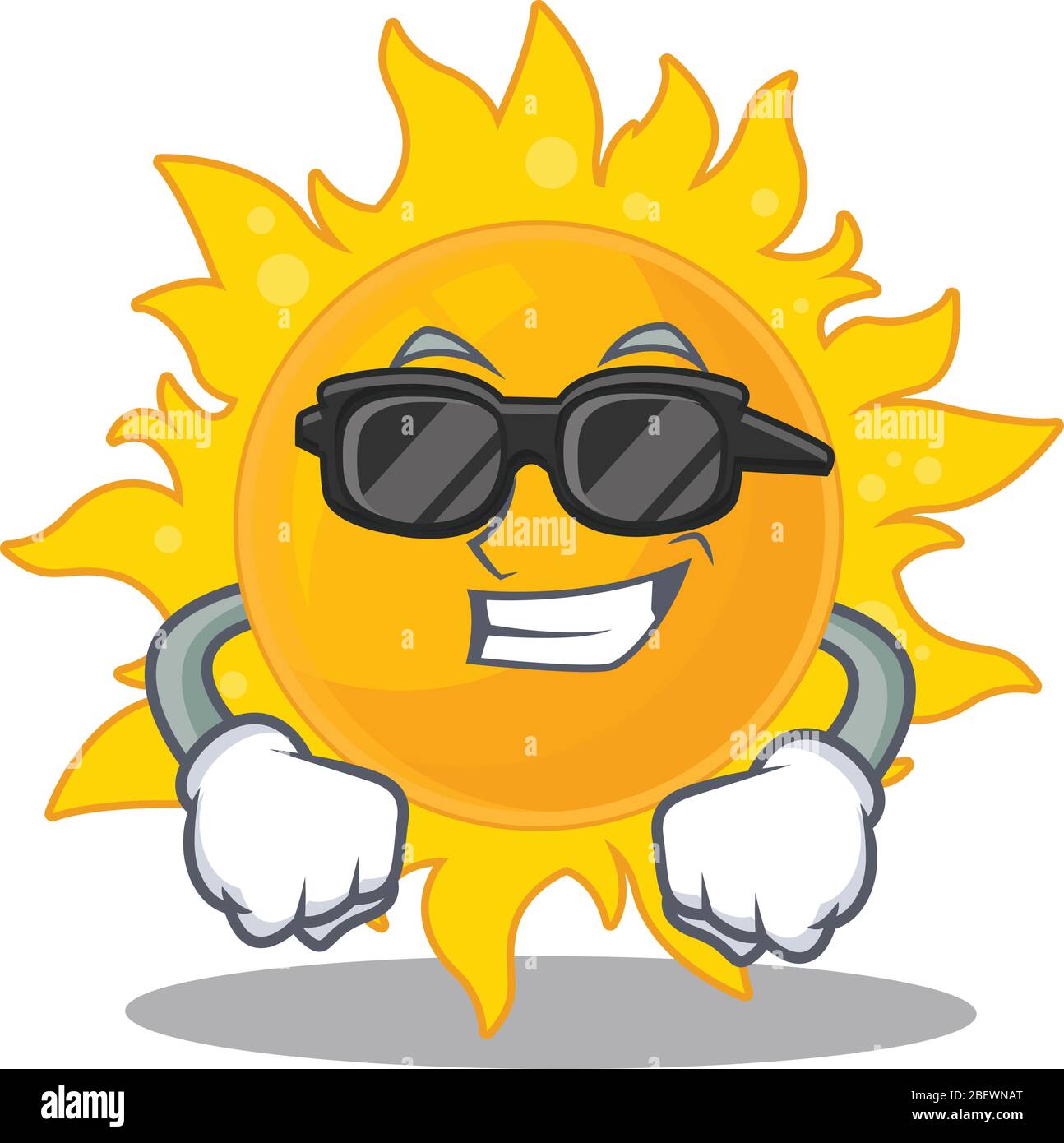Animated sun sales with sunglasses