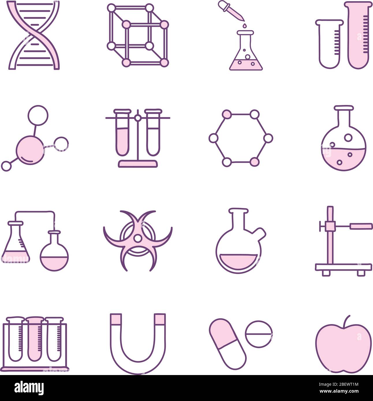 Science line style icon set vector design Stock Vector Image & Art - Alamy