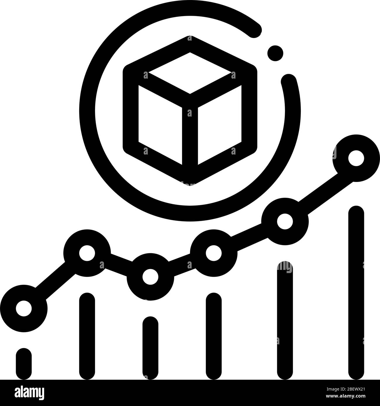 parcel pick-up points icon vector outline illustration Stock Vector ...