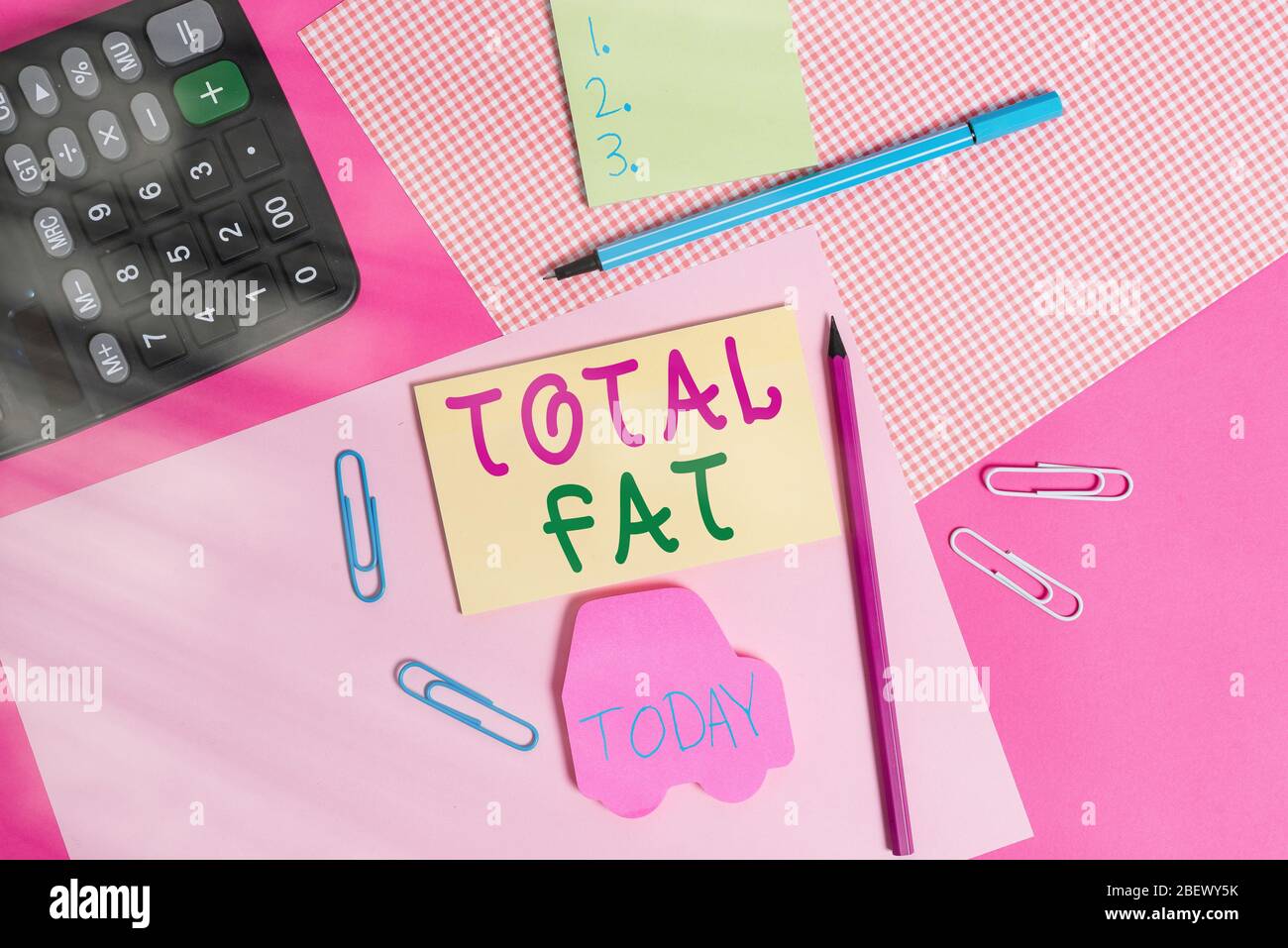 Conceptual hand writing showing Total Fat. Concept meaning combined ...