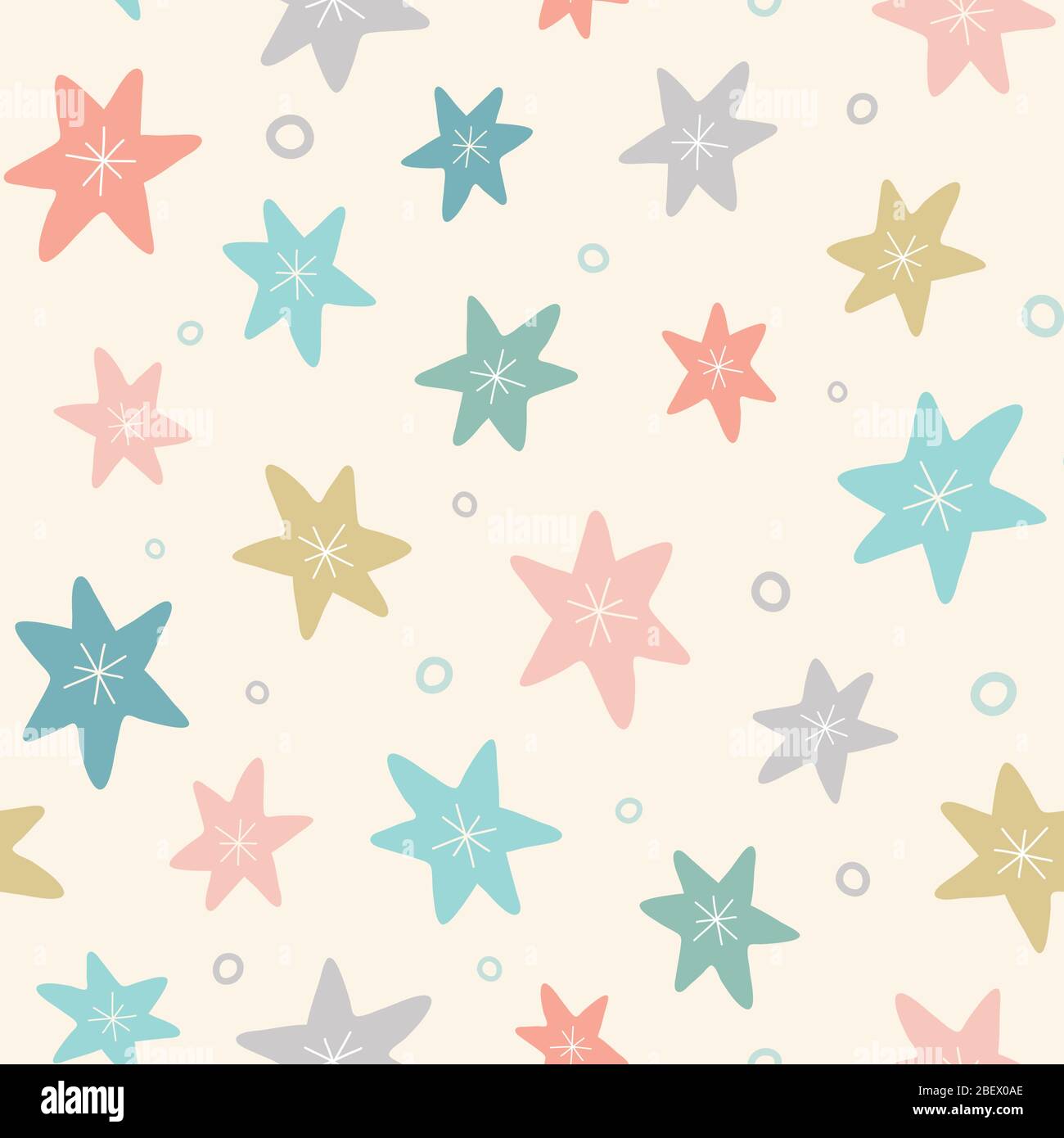 Star pattern background. Cute vector repeat design Stock Vector Image ...