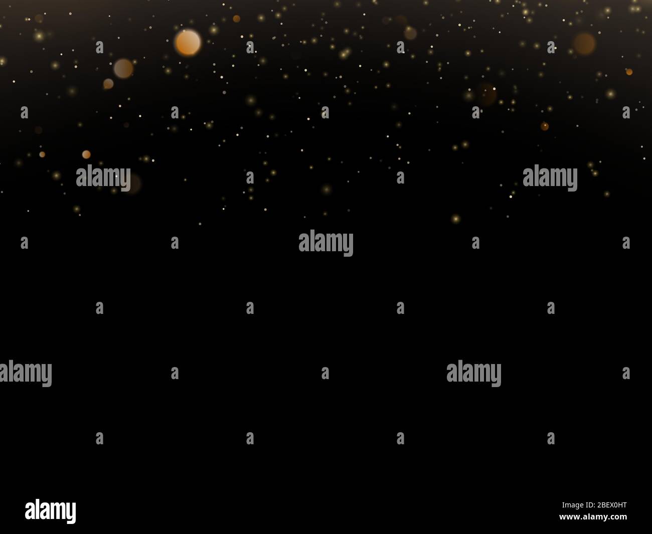 Glitter particles overlay effect. Gold glittering star dust sparkling ...