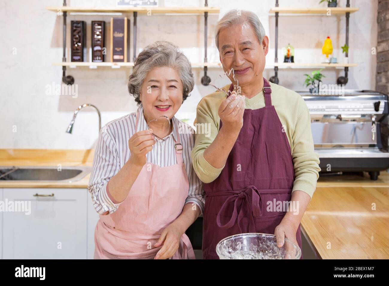Happy senior life concept. Healthy activities in daily life of senior couple 269 Stock Photo