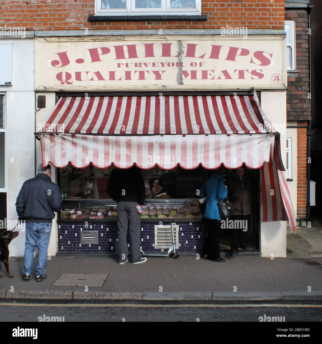 Butchers shop in Theydon Bois Stock Photo Alamy