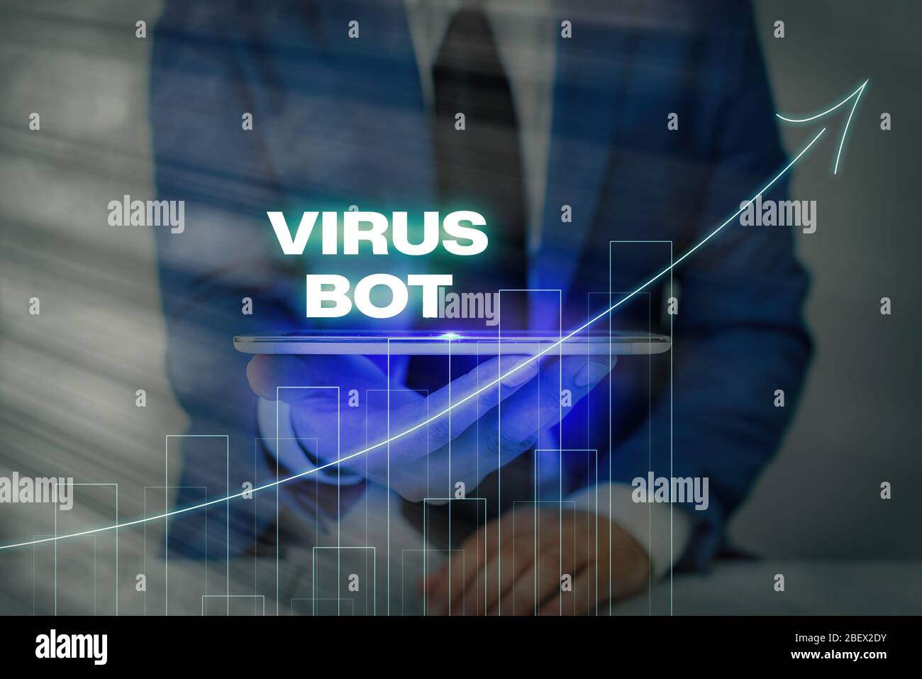 Handwriting text writing Virus Bot. Conceptual photo malicious selfpropagating malware designed to infect a host Stock Photo