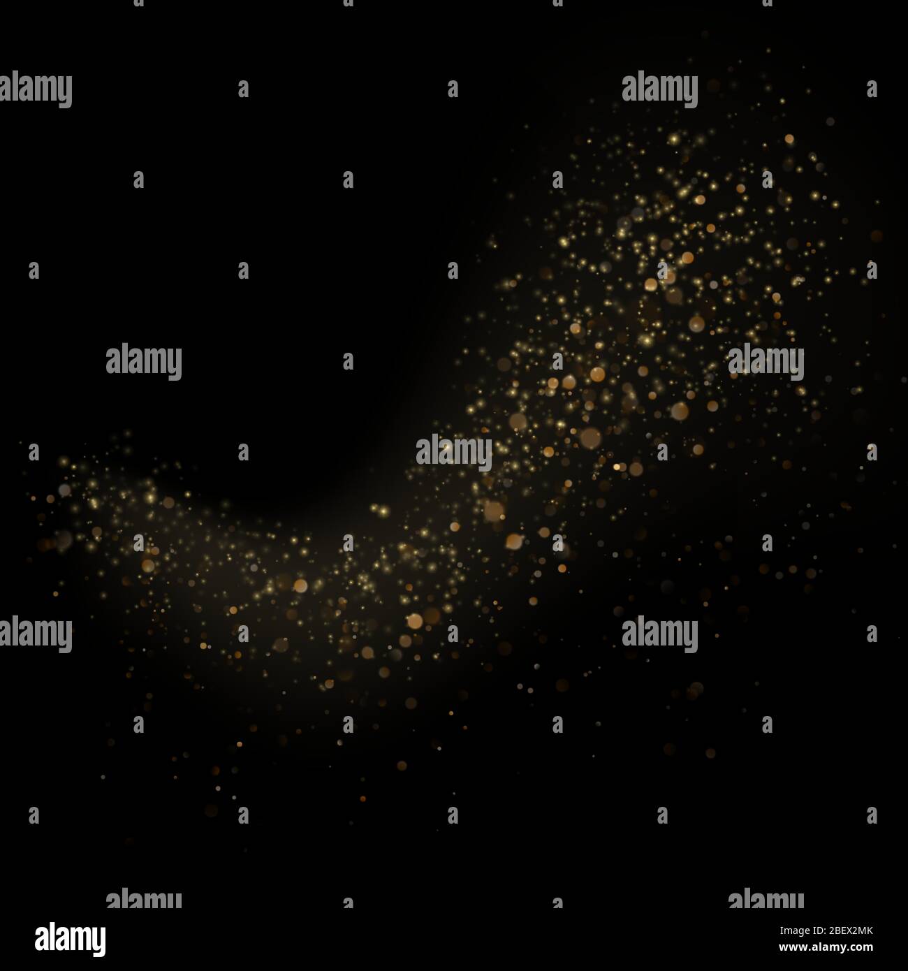 Christmas stardust trail effect. EPS 10 vector file Stock Vector