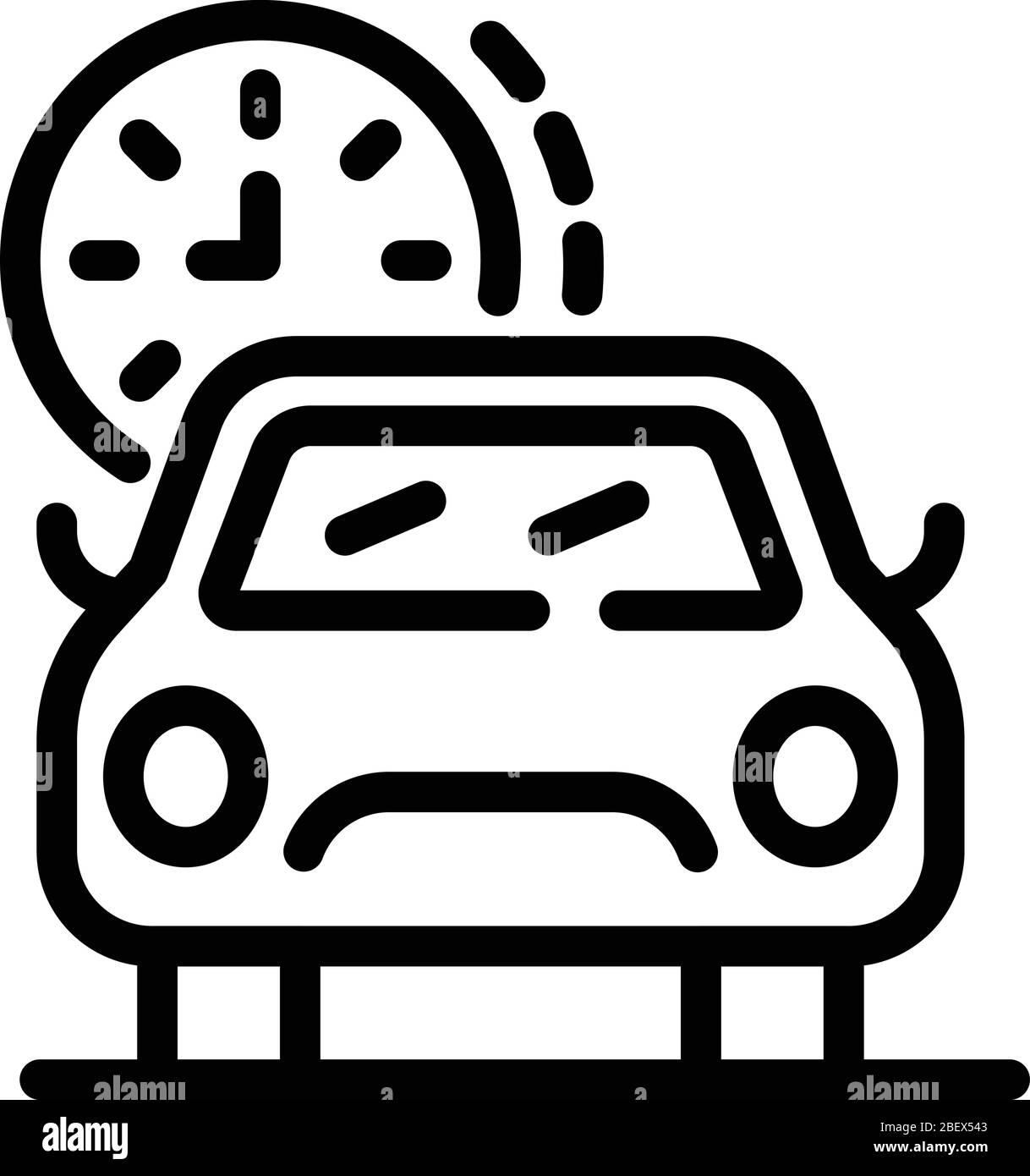 Waiting online taxi icon, outline style Stock Vector Image & Art - Alamy