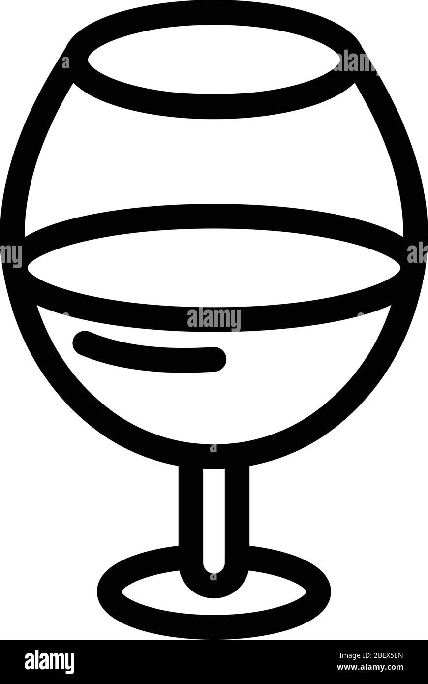 Wine glass icon, outline style Stock Vector Image & Art - Alamy