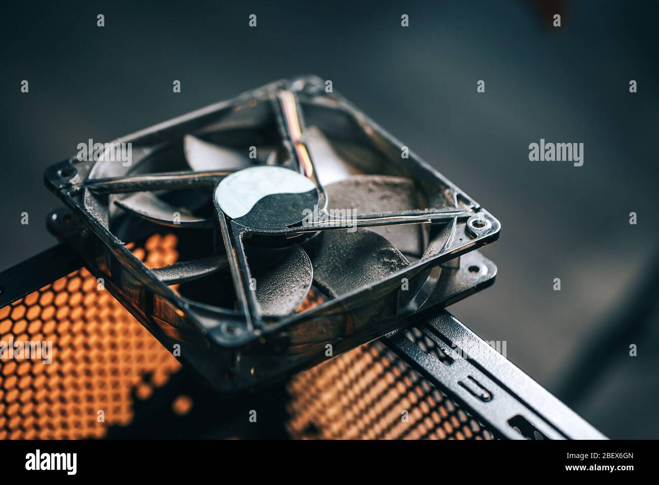 Computer cooling fan Stock Photo Alamy