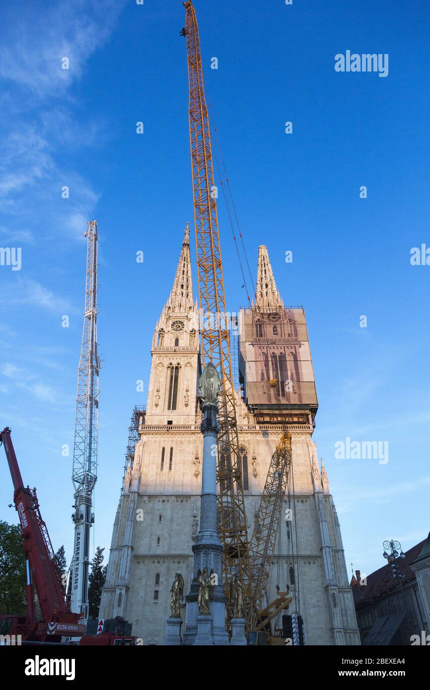 After the earthquake in Zagreb, Croatia Stock Photo