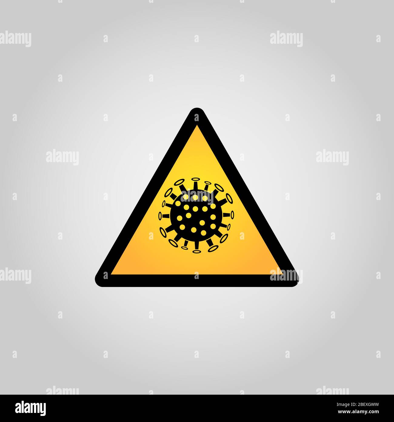 Lockdown pandemic stop sing coronavirus 2019 nCov icon. Virus and epidemic, bacterium, microbiology, pandemic symbol. Flat design. Stock - Vector Stock Vector