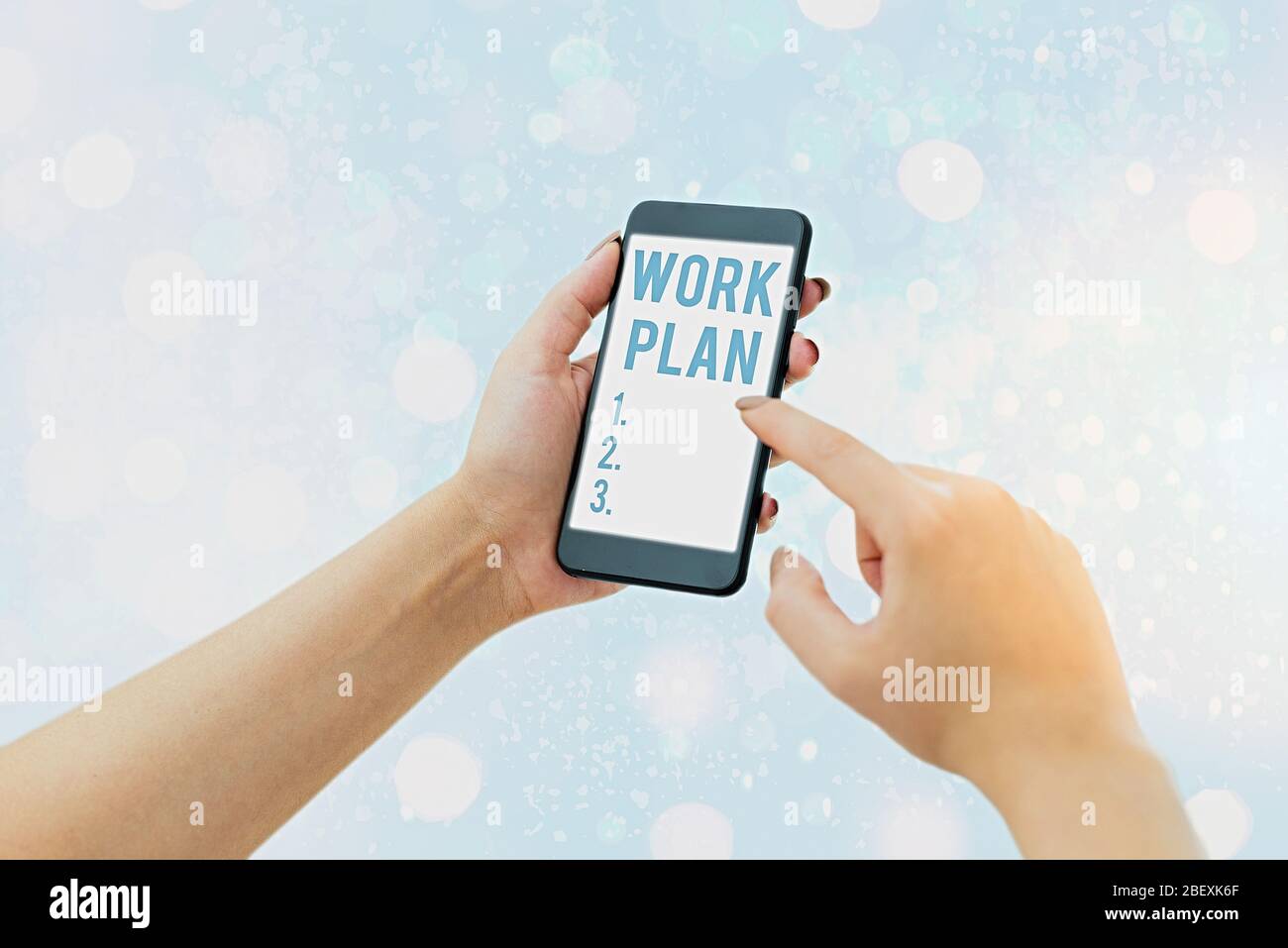 Writing note showing Work Plan. Business concept for project to be ...