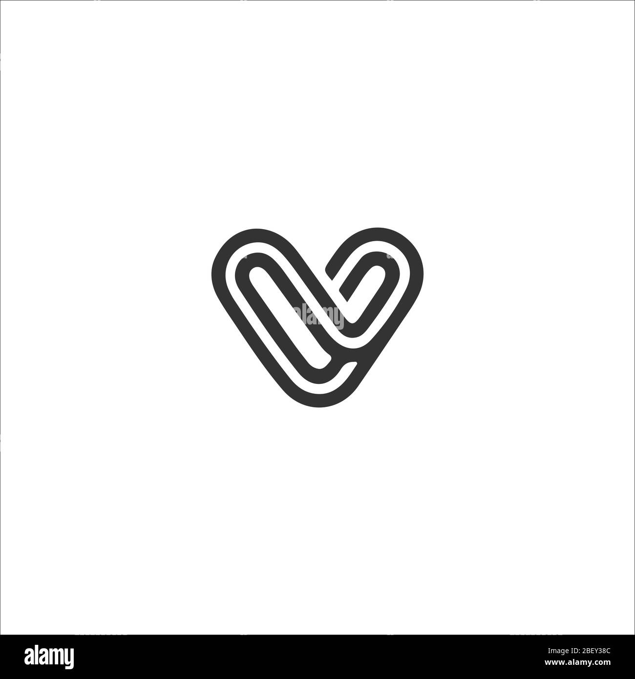 Initial letter v logo vector design template Stock Vector Image & Art ...