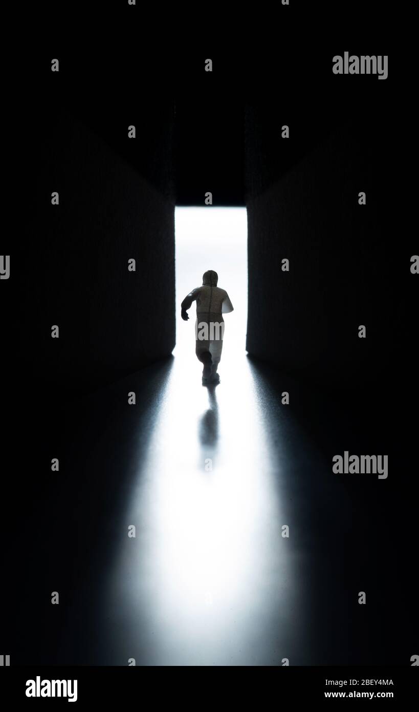 Black doctor rear view hi-res stock photography and images - Alamy